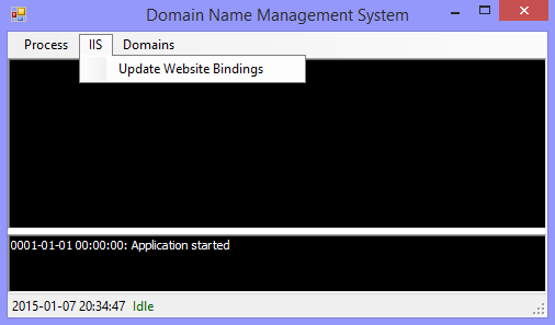 IIS Server Bulk Domain Name Management System